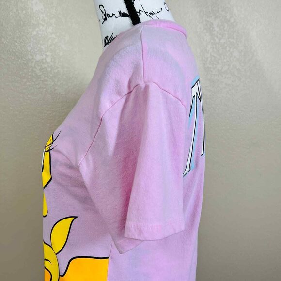 Looney Tunes pink tweety short sleeve tee size S love tribe baddie academia - Picture 9 of 10